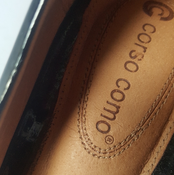 Corso Como black patent leather platform heels - Picture 3 of 8